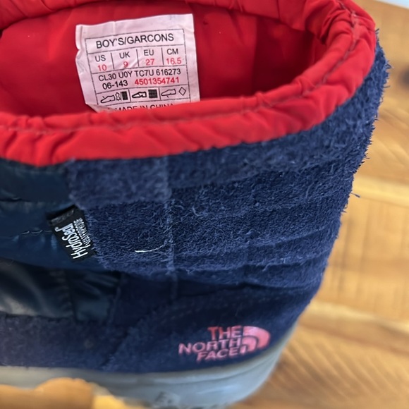The North Face Boys Winter Camp Blue Boots Waterproof - Picture 7 of 9